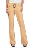Straight Leg Womens Pants with Wide Belt