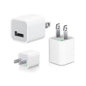 USB Power Adapter for Apple iPhone 4G, Ipod Mp3, Ipod Shuffle, Blackberry and other USB devices. (White)