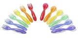 The First Years Take & Toss Toddler Fork And Spoon Flatware, Colors May Vary
