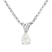 0.90 ct Pear Shaped Diamond Solitaire Pendant in 14K White or Yellow Gold (H-I Color, SI2 Clarity, 18 in inches length, 9/10 carat, yellow or white chain)
