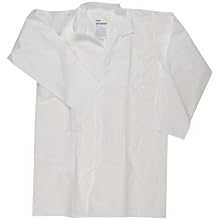 Kleenguard A20 Breathable Particle Protection Lab Coats, Large, White (25 per Case)