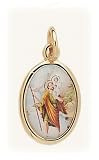 St. Christopher Pendant From Italy Pendant Necklaces