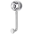 14 Gauge 8mm Clear Gem Vertical Hood Piercing -1/2" 2mm Rise