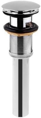 Beati Faucet Modern Bathroom and Kitchen Pop up Vessel Basin Sink Strainers with Overflow,Chrome Finish