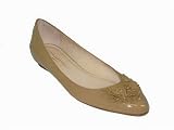LOEFFLER RANDALL Bianca Patent Flat in Tan