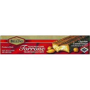 Bellino Chocolate Covered Torrone Bar 5.3 oz by Bellino