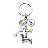 Dachshund - I Love My Dog Keychain