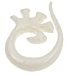 BONE PLUG HORN WITH WHITE 6g - Sold Individually