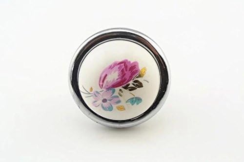 LBFEEL Ceramic Knobs the Tulip Design /Kitchen Furniture Knobs for Cabinet Dresser Drawer Pulls Handles H30