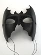 Black Bat Mask Fabric Italian Masks Costume Masquerade Mask