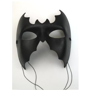 Black Bat Mask Fabric Italian Masks Costume Masquerade Halloween Mask