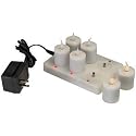 "ABC Products" Rechargeable LED Candles W/Charger & 6 Candles