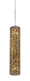 Schonbek EL0416RV Silver / Rave Strass Geometrix--Elements Crystal Single Light Down Lighting Tall Cylinder Pendant from the Geometrix- Elements Collection