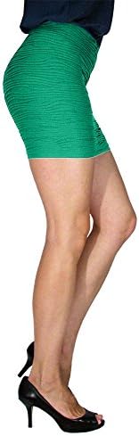 Wavy Effect Pleated Skirt