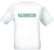 WASHINGTON - GREEN LETTERING - State-series - White T-shirt