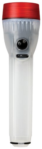 Life Gear 4 in 1 MINI Glow LED Flashlight with Storage, Red