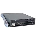 All-in-1 Floppy + USB2.0 Internal Flash Memory Card Reader and Writer Floppy Disk Drive for CF, SD, SDHC, xD, MS Pro Duo, MMC: XP-146 (Black, Retail)