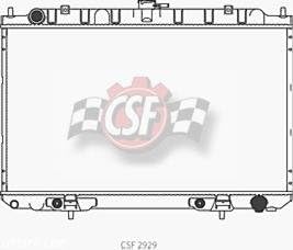 CSF 2929 OEM Style Plastic Tanks and Aluminum core Infiniti I30 2000-2001