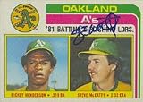 Steve McCatty, Oakland Athletics Autographed Card