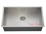 Stainless Steel Undermount Kitchen Sink - 90 Degree Single Bowl