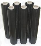 Produkt-Bild: 6 Stk. Stretchfolie 500mm, 20my - bis 700kg, schwarz, undurchsichtig