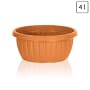 Balkonschale Terrassenk�bel braun rund � 30 cm Kunststoff 4 Liter