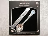 Harvey Lewis Baby's First Christmas 2011 Spoon shaped Ornament - Blue Swarovski elements - baby boy