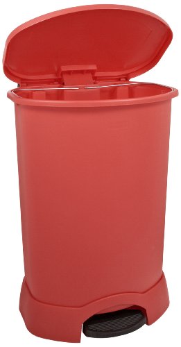 Rubbermaid Commercial 30-Gallon Step-On Trash Can Rectangular, 19.75
