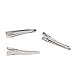 Honbay 50PCS Silver Tone 4.5cm/1.77inch Metal Alligator Hair Pins Blank Hair Clips Barrette for Jewelry Making,Arts & Crafts Projects