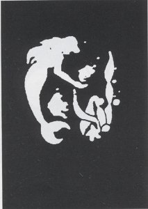 Stencil Mermaid Fish Stnless