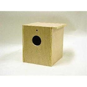 Lovebird Nesting Box - Inside and Outside Mounting by NORTH AMERICAN PET PRODUCTS