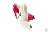 Zoom Produkt-Bild: Pumps Peeptoe von David Braun Leder in wei&szlig; ecru