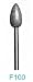 F100 - 200 Grit Diamond Bur - 3/32