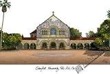 Stanford University Lithograph 14x10 Unframed Lithograph