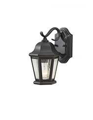 Murray Feiss OL5900BK Martinsville 6.25" 1 Light Outdoor Lantern Wall Sconce, Black