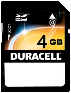 Duracell 4GB Secure Digital Memory Card