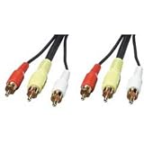 Lindy Premium - Video / audio cable - composite video / audio - RCA (M) - RCA (M) - 16.4 ft - black