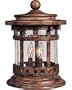 Maxim Lighting 40032CDSE 3 Light Deck Pier Mount Light, Sienna