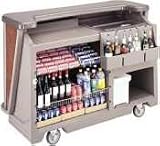 Cambar Portable Bar, 67-1/2''L, W/Decorative Abs Countertop, Includes 80 Lb. Ice Sink W/Cover,