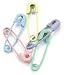 Creative Impressions Mini Painted Safety Pins 50/Package, Pastel Assortment