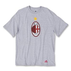 AC Milan Crest Soccer T-Shirt (Gray)