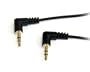 StarTech.com MU1MMS2RA Slim 3.5mm Right Angle Stereo Audio Cable - M/M (1 Feet)