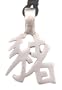 Chinese Honest Pig Boar Pewter Pendant Necklace