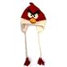 Angry Birds RED Bird Costume Knit Aviator Beanie Cap Hat / Hand Made in Nepal