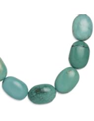 Southwest Spirit Sterling Silver Bold Blue Turquoise Necklace
