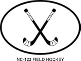 FIELD HOCKEY Oval Bumper Sticker