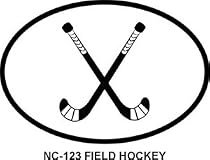 FIELD HOCKEY Oval Bumper Sticker