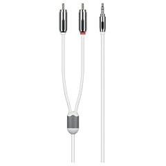 Cabstone 52092 Verbindungskabel 3,5mm Klinke auf Cinch f�r Apple iPod/iPhone 1,5m wei�