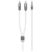 Cabstone 52092 Verbindungskabel 3,5mm Klinke auf Cinch f�r Apple iPod/iPhone 1,5m wei�