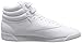 Reebok Women's Freestyle Hi Lace-up Fashion Sneaker,White/White/White,9 M US